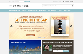 Dr. Wayne Dyer Web Design and development