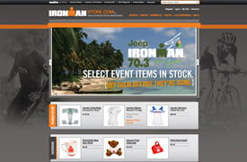 Ironman Triathlon  Web Design, development and E-commerce backend