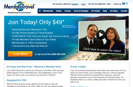MemberTravel Web Design and development and Pay per click advertising